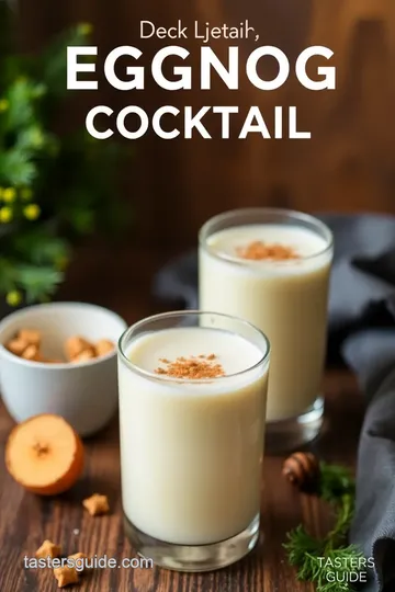 Old New England Eggnog Cocktail presentation