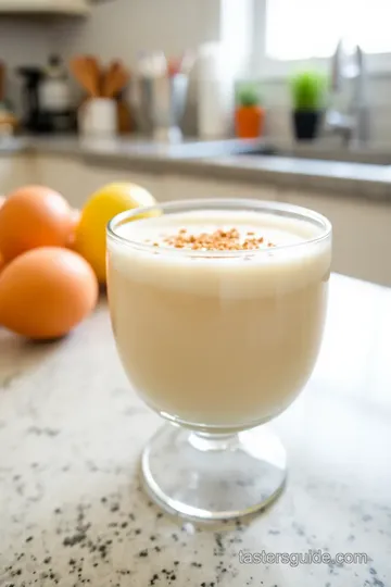 Old New England Eggnog Cocktail steps