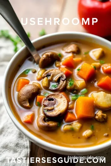 Moosewood Hungarian Mushroom Soup presentation