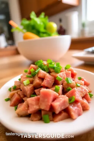 Ahi Cubes Recipe steps