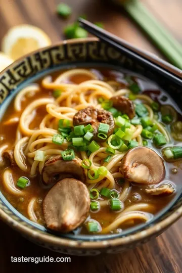 Homemade Chicken Ramen presentation