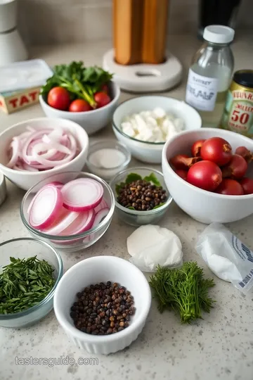 Pickled Onions with Oregano ingredients