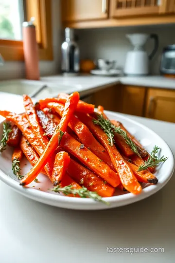 Crinkle-Cut Yellow Carrots with Honey and Thyme Glaze steps