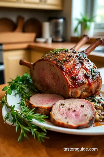 Herb Crusted Leg of Lamb steps