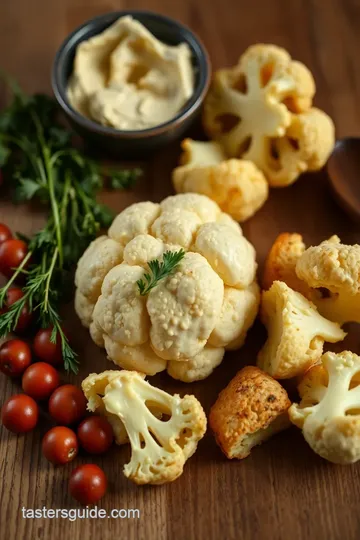 Roasted Whole Cauliflower with Tahini Sauce ingredients