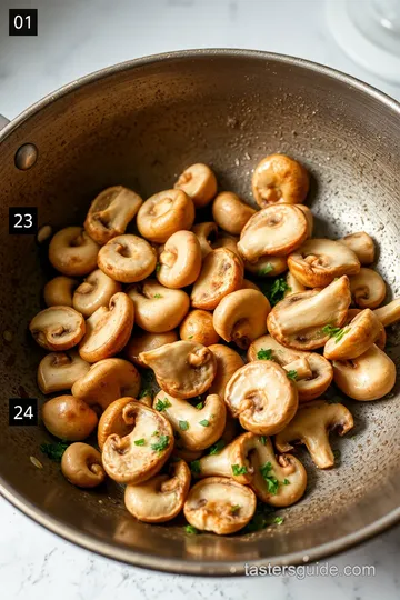 Sautéed Garlic Mushrooms steps