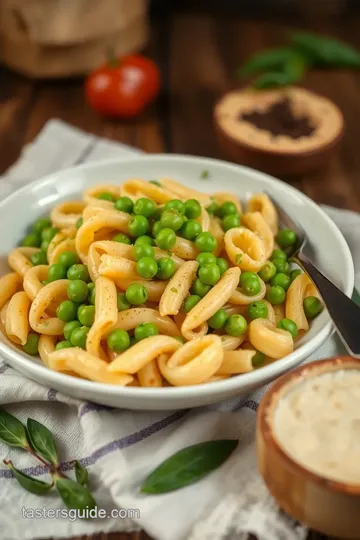 Spring Orecchiette Pasta with Burrata presentation