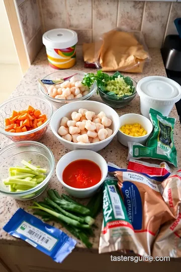 Delicious Garlic Butter Shrimp ingredients