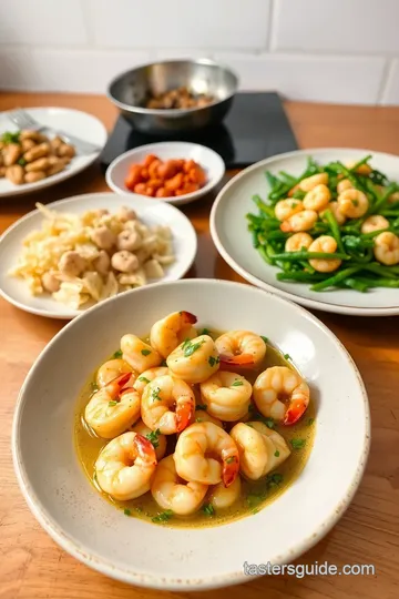 Delicious Garlic Butter Shrimp presentation