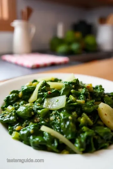 Ghee Saag: Creamy Spinach Delight steps