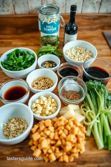 Celery Stir Fry with Tempeh ingredients