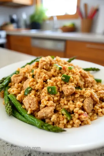 Asparagus and Turkey Quinoa Bowl steps