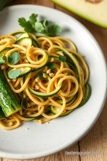 Garlic-Infused Sautéed Zucchini Noodles ingredients