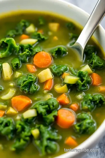 Healing Kale Soup presentation