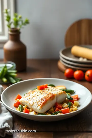 Crispy Cornmeal-Crusted Halibut with Seasonal Veggies steps