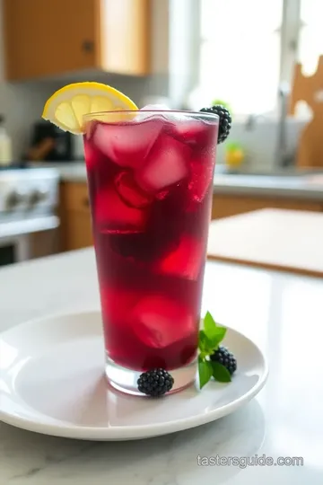 Blackberry Gin Cocktail steps