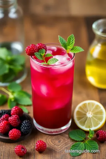 Shaken Huckleberry Mojito Delight ingredients