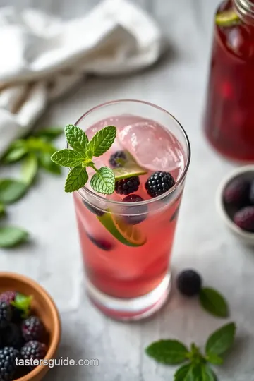 Shaken Huckleberry Mojito Delight steps