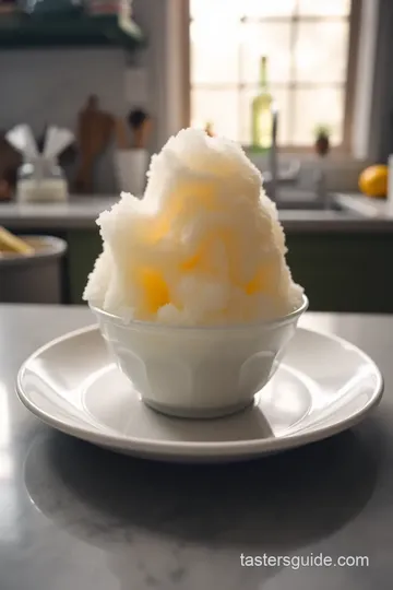 Vanilla Infused Shaved Ice steps