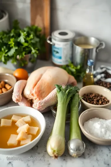 Rich and Flavorful Chicken Stock Recipe ingredients