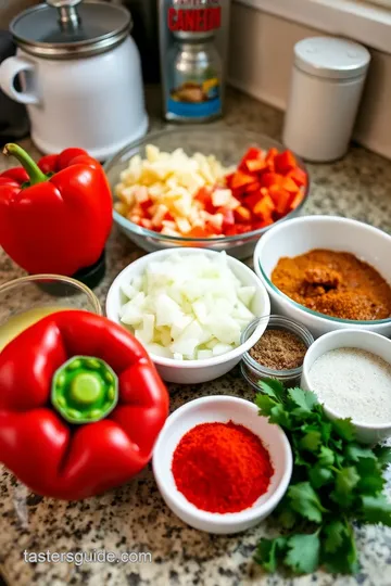 Shakshuka with Feta and Fresh Herbs ingredients