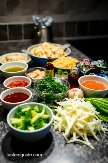 Stir-Fried Mee Katang ingredients