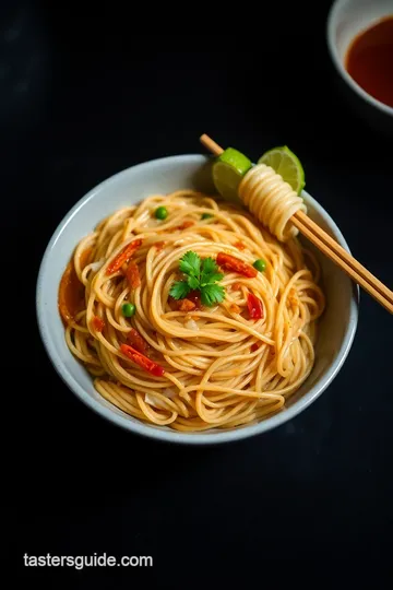 Stir-Fried Mee Katang presentation