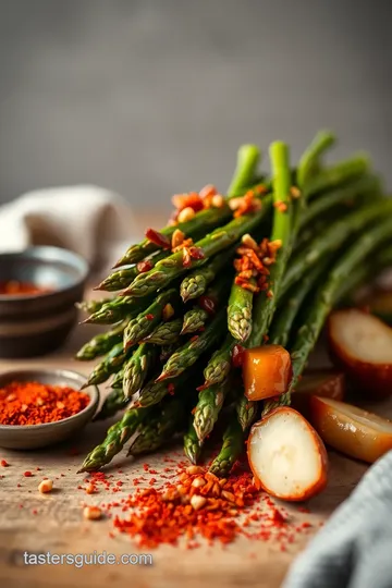 Stir Fry Asparagus with Szechuan Spice ingredients