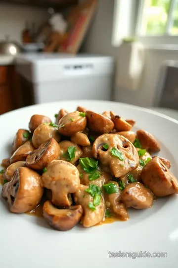 Creamy Vegan Mushroom Stroganoff steps