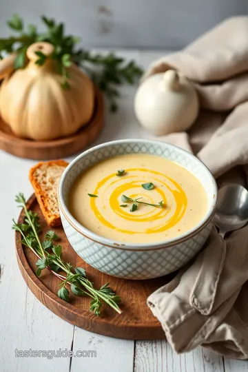 Celeriac Soup presentation