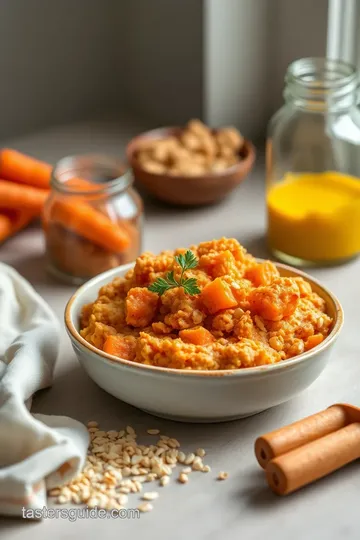 Stovetop Carrot Cake Oatmeal Delight ingredients