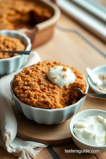 Stovetop Carrot Cake Oatmeal Delight presentation