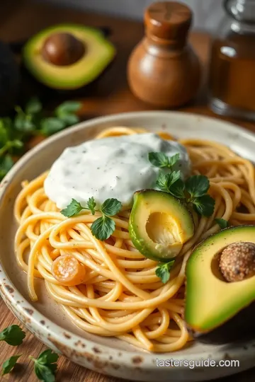 Stovetop Linguine Creamy Avocado Delight ingredients