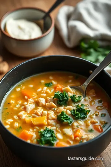 Stovetop Turkey Rice Soup with Kale steps