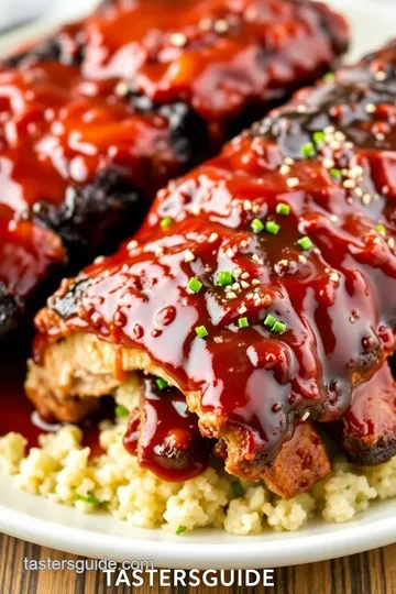 Sweet and Savory Crock Pot Ribs with Coke presentation