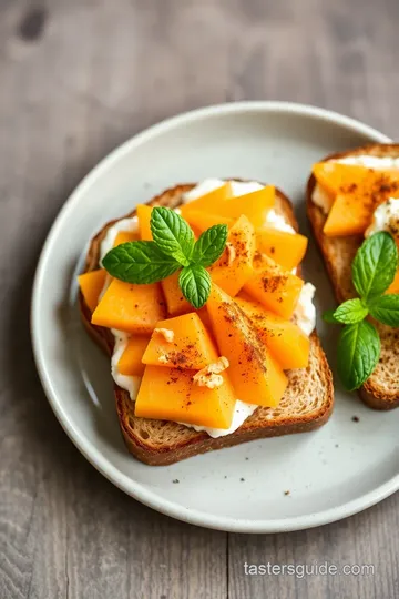 Central American Papaya Sandwich presentation