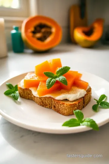 Central American Papaya Sandwich steps