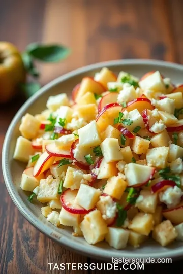 Delicious Tossed Apple Salad with Cheddar steps