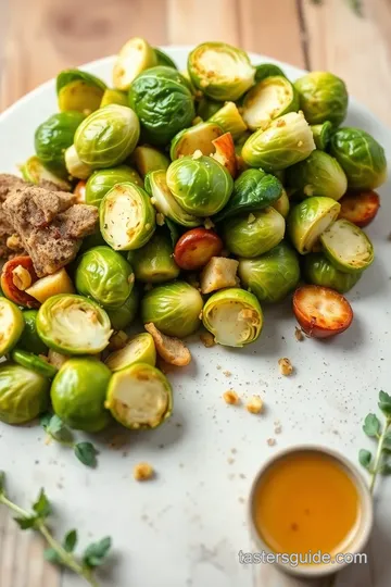 Tossed Brussels Sprouts with Maple Vinaigrette ingredients