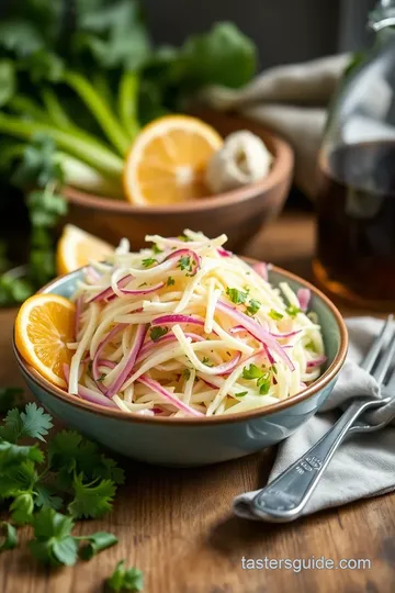 Kohlrabi Slaw with Cilantro & Lime ingredients