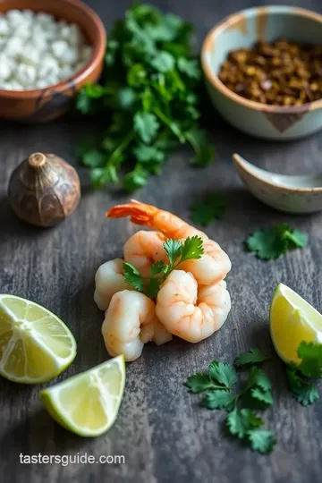 Tossed Shrimp Ceviche Verde - Refreshing Appetizer ingredients