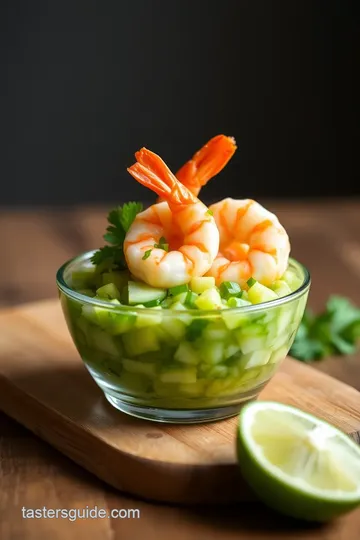 Tossed Shrimp Ceviche Verde - Refreshing Appetizer presentation