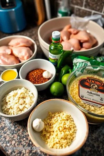 Zesty Adobo Chicken Bowl ingredients