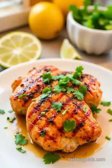 Zesty Lime and Cilantro Grilled Chicken Thighs steps