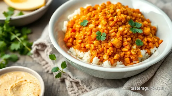 Red Lentil Rice Pilaf